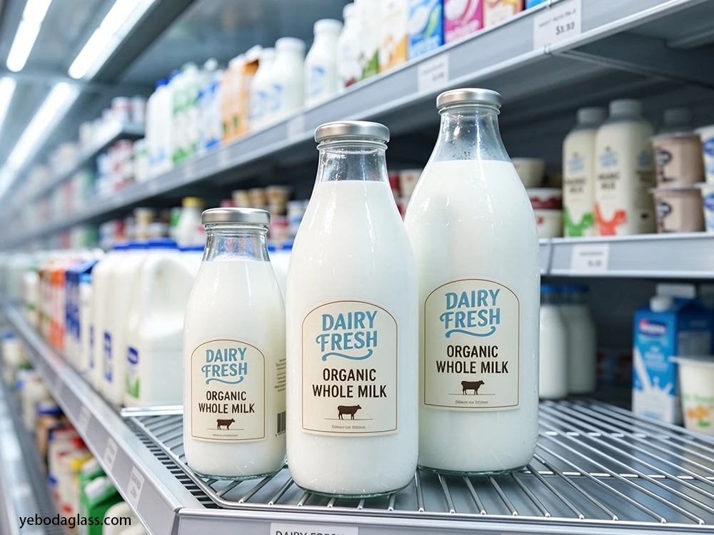 glass milk bottle factory