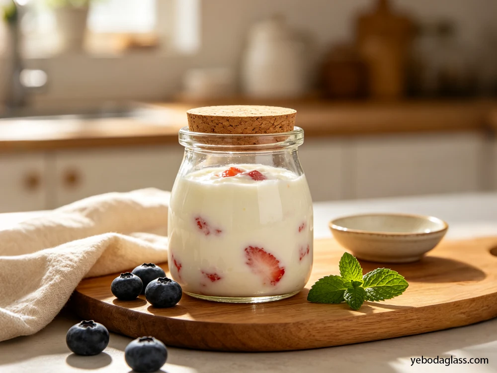 glass yogurt jar manufacturer