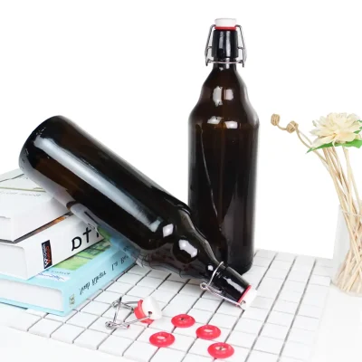 YEBODA 34oz Reusable Glass Swing Top Beer Bottles – Perfect for Homebrewing