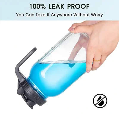 YEBODA 67 oz Wide Mouth Mason Jars with Handles