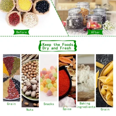 17oz 25oz 34oz 50oz Airtight Storage Jars Bulk