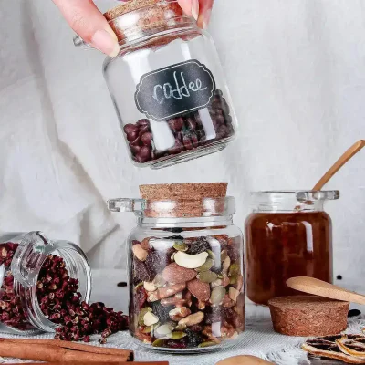 Wholesale 8.5 oz Glass Jar with Wooden Lid and Spoon