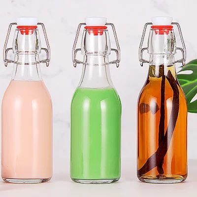 Wholesale Clear 8.5 oz Leak-Proof Flip Top Water Bottle