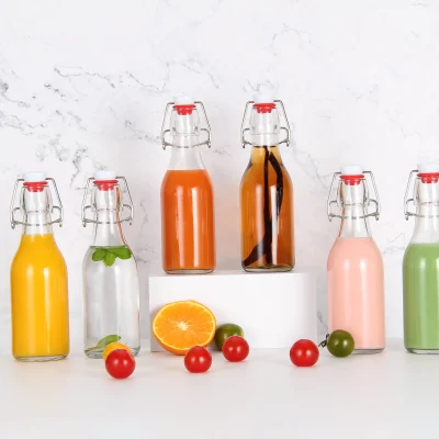 Wholesale Clear 8.5 oz Leak-Proof Flip Top Water Bottle